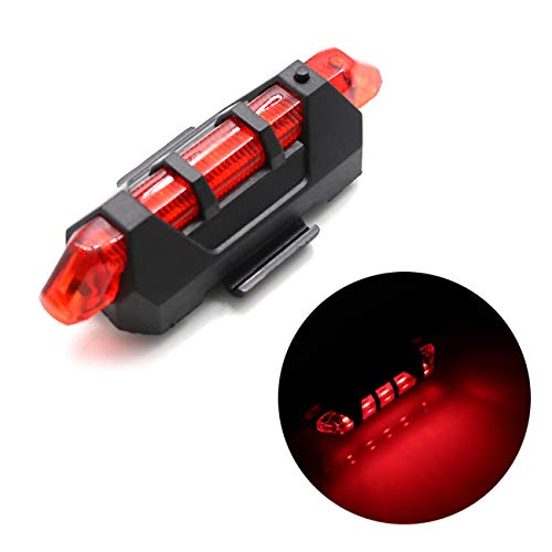 The perseids Bike Light USB Rechargeable, Mountain Road Bicycle LED Front and Tail Light, Waterproof, Easy to Mount, Cycling Flashing Safety Warning Lamp for Outdoor Rider