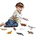 COFFLED 22 PCS Dinosaur Toys, Mini Dinosaur Figures Toys for 3 Year Olds, Plastic Dinosaurs Animals Sets for Kids Gift, Deformation T-trex, Pterosaurs, Brachiosaurus, Triceratops