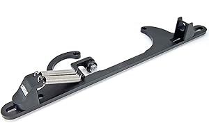 JEGS Throttle Bracket With Return Springs | Black Anodized | Fits GM-Style Throttle Cables | Compatible With Holley 4150/4160, Edelbrock, & Demon Carburetors | Made In USA