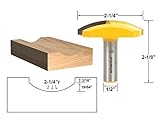 Yonico 16182 2-1/4-Inch Radius Horizontal Crown Router Bit 1/2-Inch Shank