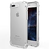 iPhone 7 Plus Case : FOGEEK Advanced Shock-absorbent Scratch-resistant Cover Case with Transparent Hard PC Back Plate and Flexible TPU Gel Bumper for Apple iPhone 7 Plus 2016 Release (Crystal Clear)