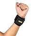 Yosoo Athletic Wrist Support Gym Breathable Neoprene Elastic Wrist Brace Golf Strap Compression Pad for Men and Women Working out, One Size Adjustable, Black ,Single