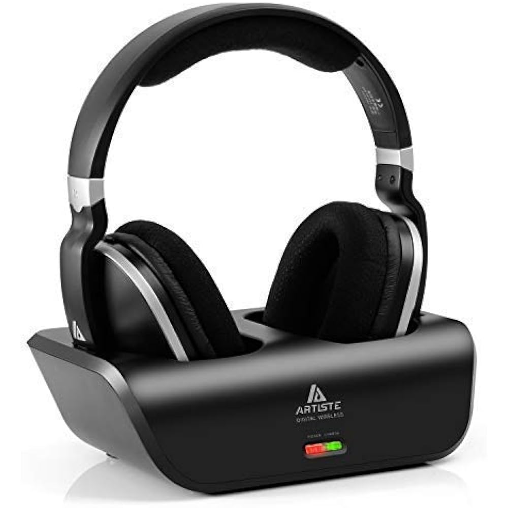 Wireless TV Headphones Over Ear Headsets Digital Stereo 2.4GHz RF