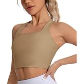 KOKITA Women's Sports Bra Fitness Short Tank Top Criss-Cross Back Padded Strappy Sports Bras Yoga Workout Bra