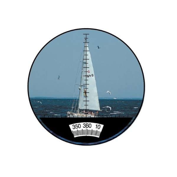 Bresser Fernglas Nautic 7x50 wasserdicht mit 360° Kompass, Strichplatte zur Entfernungs- und Größenberechnung, stickstoffgefüllt inklusive Bereitschaftstasche, Staubschutzkappen und Trageriemen – Bild 6