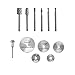 Diamond 43Pcs Engraving accessories Set Diamond Bit/Routing Bit/Saw Blade for Dremel Attachment