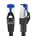 KabelDirekt Network Cable – Transmits Maximum Fiber-Optic Internet Speed – Network, Ethernet & LAN Cable – 3ft – Available in 1-100ft – for Gigabit Networks, Router/Modem, RJ45 (Black/Silver)