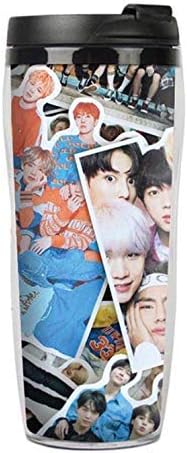 YuzhouGJ Pragmatic Kpop BTS WINGS Cup Bangtan Boys Merchandise Water Bottle Jung Kook Jimin Suga V for Camping, Picnic and Other Outdoor Activities