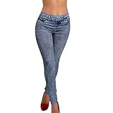 Women Jeans, Gillberry Women Denim Snowflake Skinny Stretch Soft Tights Leggings