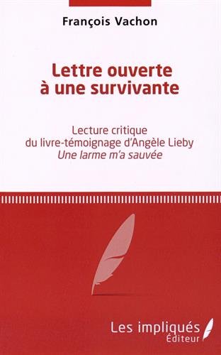 Lettre ouverte à une survivante