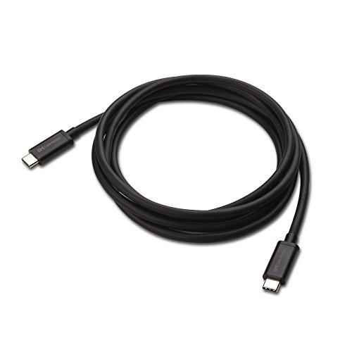 [Certified] Cable Matters Thunderbolt 3 (20 Gbps) USB-C Cable in Black 6.6 Feet / 2m