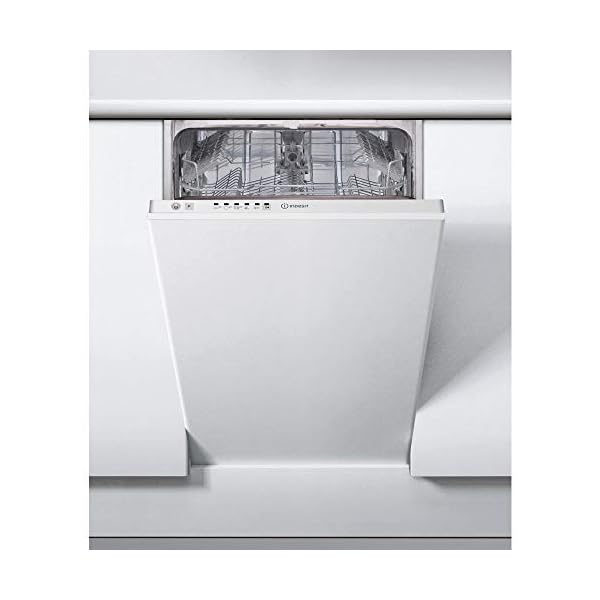 Indesit DSIE 2B10 dishwasher Fully built-in 10 place settings A+ - Dishwashers (Fully built-in, White, Slimline (45 cm…