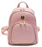 Kenox Girls Pu Leather College Daypacks Multi-function Travel Backpack
