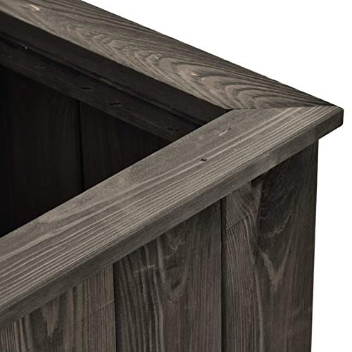 Tidyard Holz-Hochbeet Blumenkasten Pflanzgefäß Blumenbeet Pflanzkübel Frühbeet Balkonbeet Pflanzkasten für Garten… – Bild 5