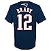 NFL New England Patriots Tom Brady # 26 Youth Boys 8-20 Name & Number Short Sleeve Tee, Medium (10/12), Navy
