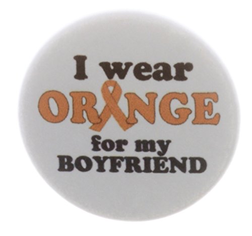 A&T Designs - I wear Orange for my Boyfriend 2.25" Keychain Ribbon Cancer