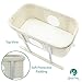 Baby Bassinet Cradle Includes Gentle Rocking Feature, Great for Newborns and Infants Safe Mattress Includes Wheels for Easy Movement High End Washable Fabric Lightweight (Sand)