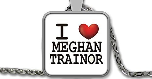 Meghan Trainor Square Pendant Necklace 1 inch in diameter
