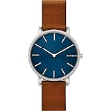 Skagen Hagen Slim Brown Leather Watch