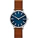 Skagen Hagen Slim Brown Leather Watch