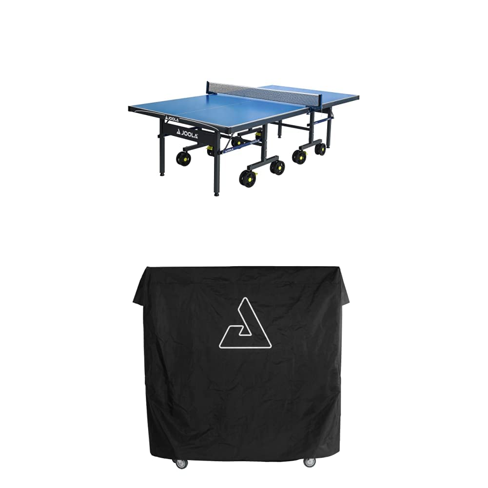Photo 1 of JOOLA Nova Pro Plus Indoor/Outdoor Table Tennis Table + JOOLA Waterproof Ping Pong Table Cover – Heavy-Duty, Outdoor Protection