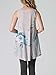Poulax Womens Floral Sleeveless Lightweight Loose Tunic Tank Top with Pockets (XL=US16-18, A Gray)