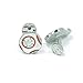 Teri's Boutique BB-8 Spherical Robot Star Wars Movie Enamel Mens Shirt Cuff Links Box (White)