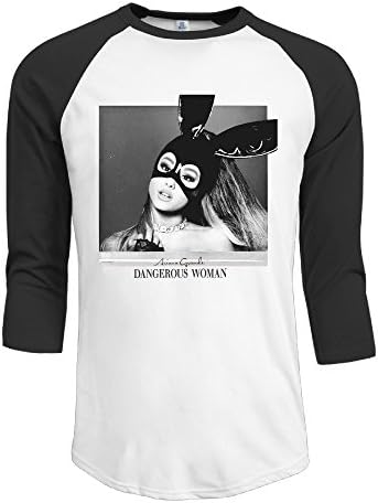 Mens Ariana Grande Dangerous Woman Print 3/4 Sleeve Raglan T-Shirts Baseball Tops