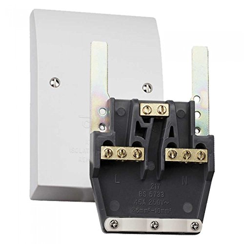 Advanced 45A Easyfit Dual Appliance Connection/Outlet Plate [IP1192] (Min 3yr Warranty)