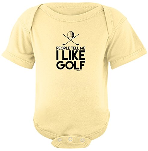 Funny Baby Gifts People Tell Me I Like Golf Banana Bodysuit White Bib Bundle 12 Months