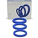 LYNK Pleasure Products Loop Cock Rings - Medical Grade Silicone Penis Enhancer Set for Men - Last Longer & Get Harder Erections - Supports ED - Set of 3 Small Medium Large - Blue