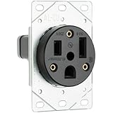Legrand - Pass & Seymour 3804 Pass and Seymour Straight Blade Single Receptacle Nema 6-50R 50A 250V Boxed