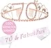 MEANT2TOBE 70th Birthday Sash and Tiara for Women - Fabulous Glitter Sash + Basic Rhinestone Pink Premium Metal Tiara for Her, 70th Birthday Gifts for 70 Celebration