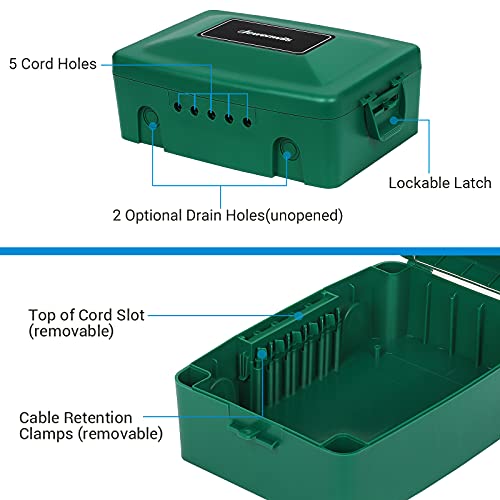 DEWENWILS Outdoor Extension Cord Cover, Waterproof Extension Cord