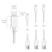 Lightning Cables, 3 Pack iPhone Charger Cables - MixcTech 3 in 1 [2x3ft Cables 1x1ft Cable] Apple Charging Powerline for iPhone 7/7Plus 6s/6s Plus 6/6 Plus iPad mini/Air/Pro iPod touch 5