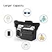 Baby Stroller Organizer Jogger Accessories with Cup Holder,Non-Skid Wide Velcro, Fits All Strollers, Bonus Two Packs Stroller Hooks for Moms