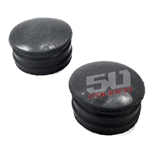 50 Caliber Black Plastic Roll Cage/Bumper Tubing End Cap Pipe Plugs - Fits 1.25" O.D. Round Tube - Pack of 10 [5363] - Thumbnail 2