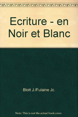 Écriture en noir et blanc