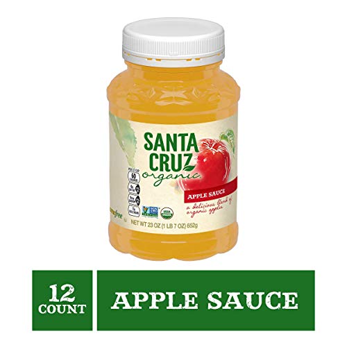 Santa Cruz Organic Apple Sauce, 23 Ounces (Pack of 12)