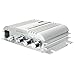 Car Amplifier, ELEGIANT 300W 12V Super Bass Mini Amplifier 2.1-Channel Auto Sound Enlarger Lightweight Hi-Fi CD iPod MP3 MP4 Car Audio Stereo Bass Amplifier