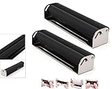 2 ALAZCO Compact Stainless Steel Cigarette Roller 70mm. Rolls Great, Perfect Cigarettes Maker - Fast & Easy to Use