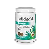 Solid Gold Skin & Coat, Digestive & Immune Health Dog & Cat Supplement; SeaMeal, Natural, Holistic Grain-Free Kelp-Based Chews and Powder Supplement