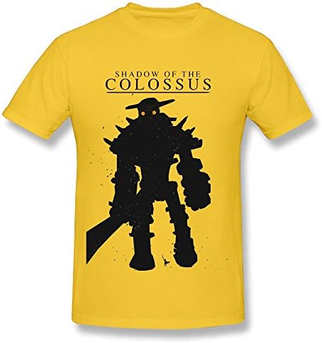 SHJQ Men's Tshirts Unique Shadow Of The Colossus Yellow Size XL