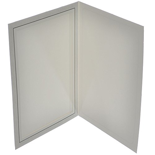 Briyar Cardboard Photo Folder Frame for 5x7 inch Pictures, Marble Gray (25 Pack)