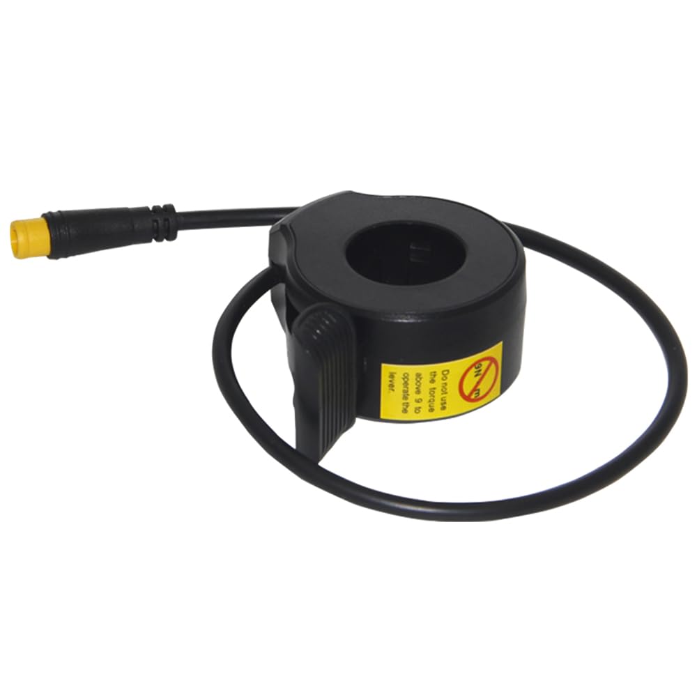 CaurGCHer 130X Thumb Throttle Accelerator Universal Finger Throttle Booster Waterproof Electric Bike Throttle Speed Control for Electric Scooters E‑Bike Bicycle Thumb Throttle Electric Bicycle