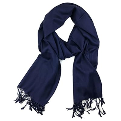 Plum Feathers Premium Solid Color Pashmina Shawl Wrap, Pashmina with Fringes Plum Feathers Premium Solid Color Pashmina Shawl Wrap, Pashmina with Fringes