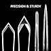 4 Pieces Fish Bone Tweezers Set, Two 4.6