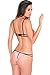 Rene Rofe Women's Lingerie Sexy Peep Lace Bra & Crotchless Thong Panties (Small / Medium)