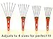 MB HANA Small Garden Hand Rake - Adjustable Steel Shrub Rake