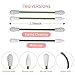 Cotton Swabs 2 Pack Portable Silicone Swab Cleanable Double-Tipped Ear Cleaning Cosmetic Cotton Buds Sticks Travel Makeup